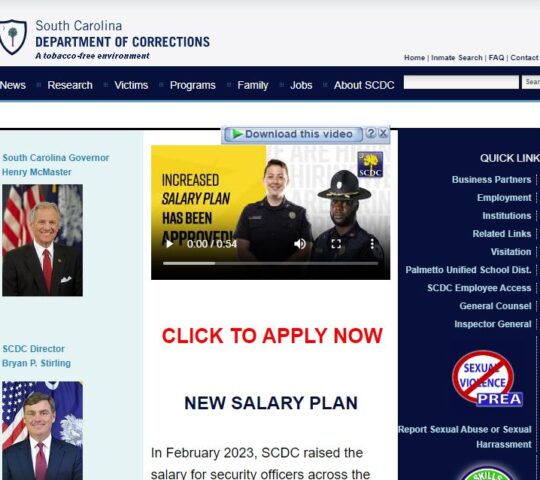 The South Carolina Department of Corrections